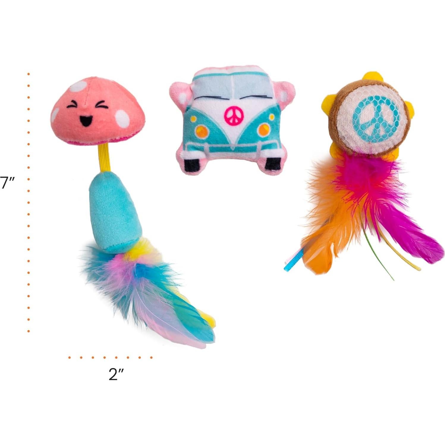 Juguetes Interactivos para Gatos Catstages 3 Paquete Catnip