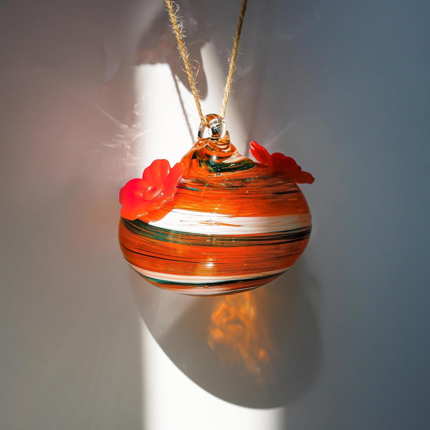 Alimentador de colibríes de vidrio KRISININE 93.6g colgante