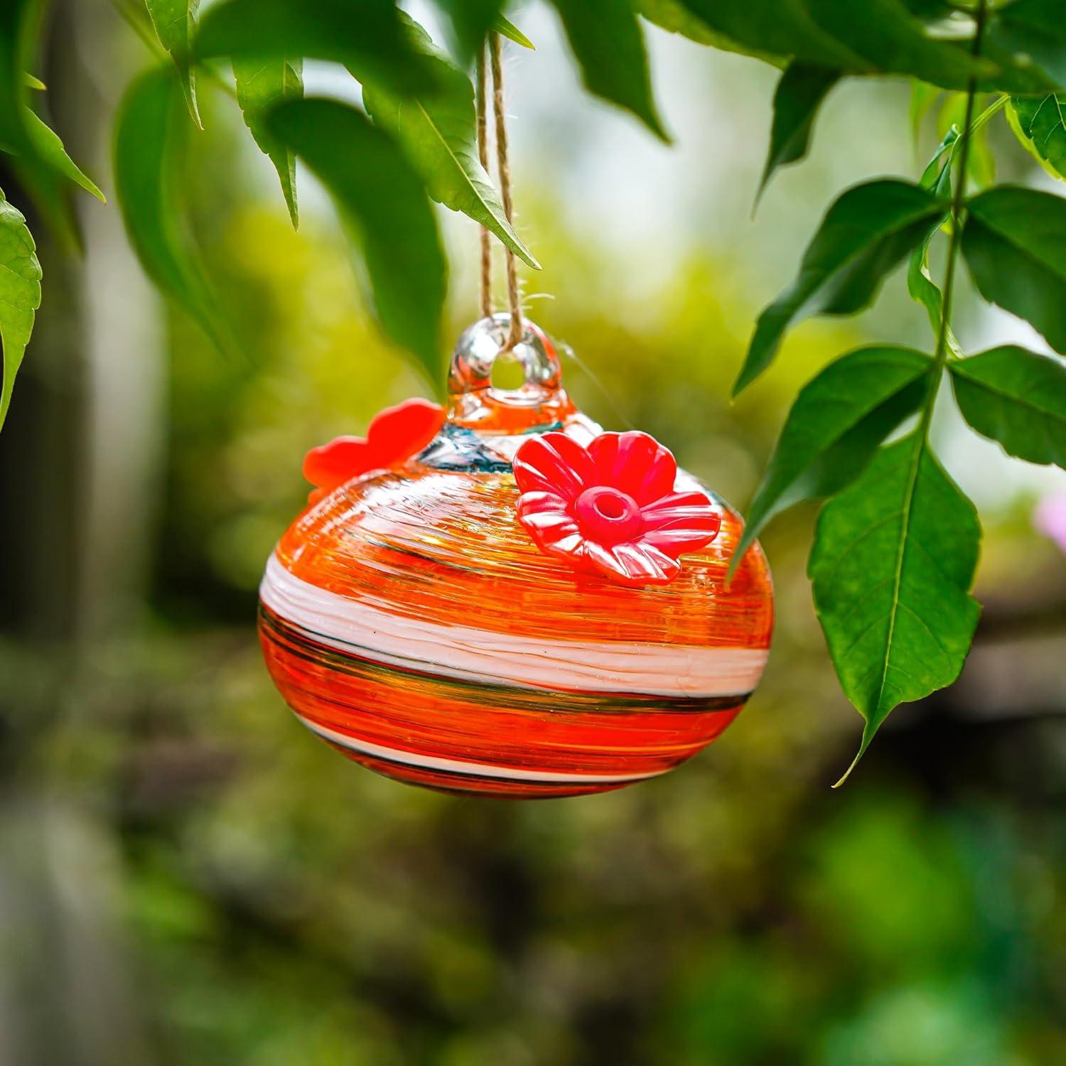 Alimentador de colibríes de vidrio KRISININE 93.6g colgante