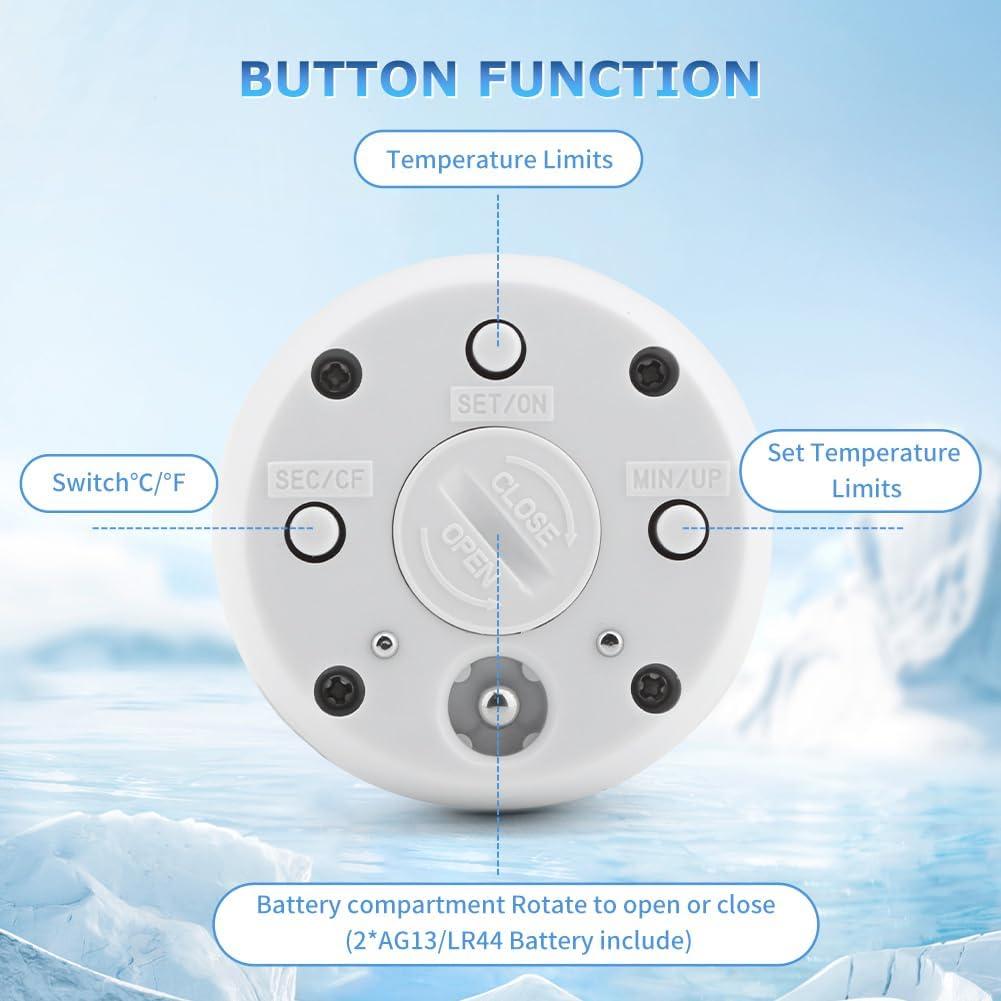 Termómetro de Baño de Hielo Bibabala con Temporizador LCD