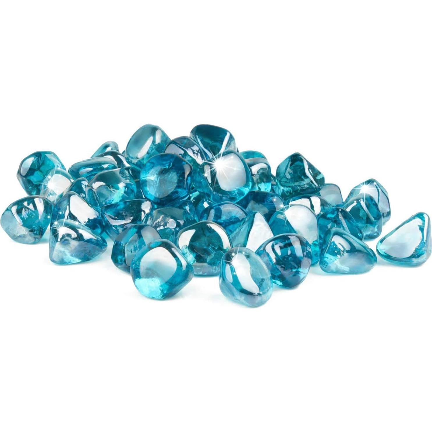 Diamantes de Vidrio Azul Caribeño GASPRO 4.54 kg 2.54 cm