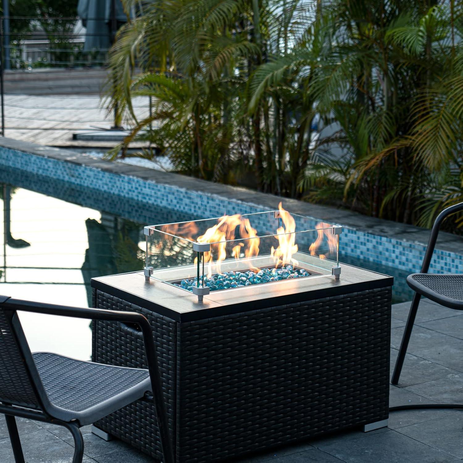 Diamantes de Vidrio Azul Caribeño GASPRO 4.54 kg 2.54 cm