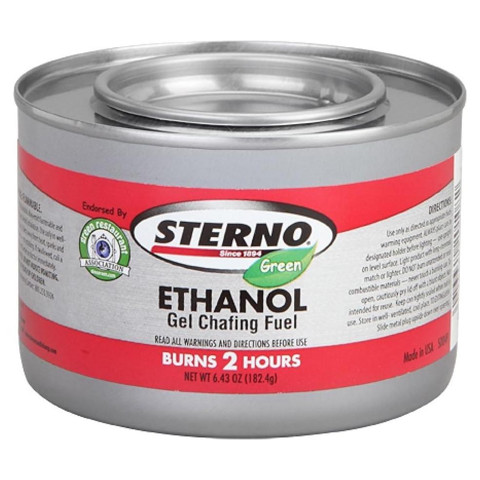 Gel de Etanol Sterno para Calentadores de Comida - 2 Paquetes