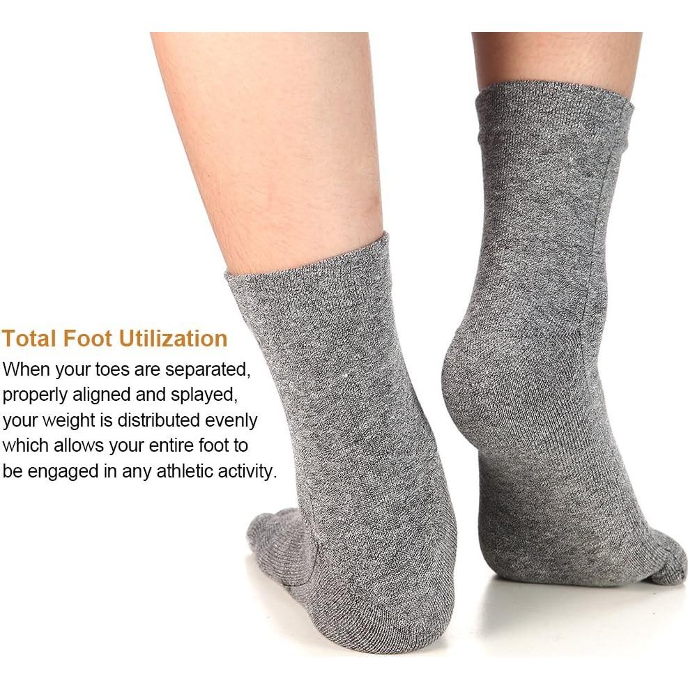 Calcetines de Dedo para Mujeres Meaiguo - 4 Pares, Algodón, Talla 5-9