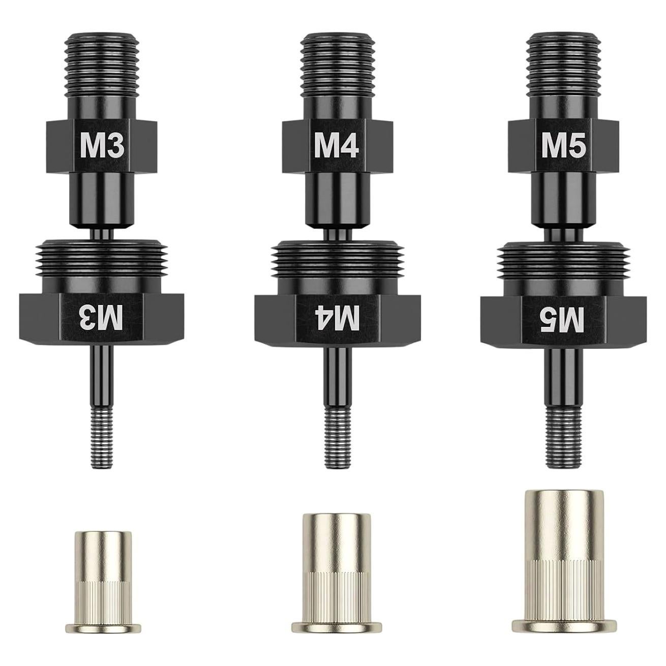 Beaspire Taladro Inalámbrico de Remaches M3 M4 M5 - 3 Piezas
