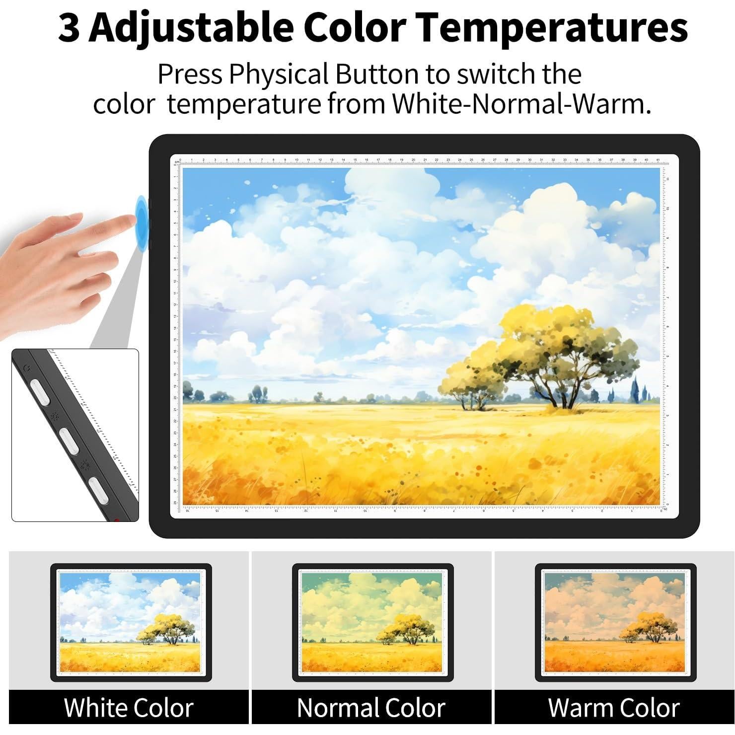 Tablero de Luz A3 TSOCOS con 6000 Lux y 3 Colores