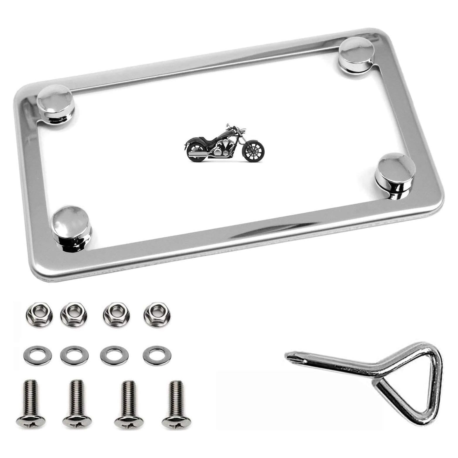 Marco de Placa de Licencia para Motocicleta LFPartS Acero Inoxidable