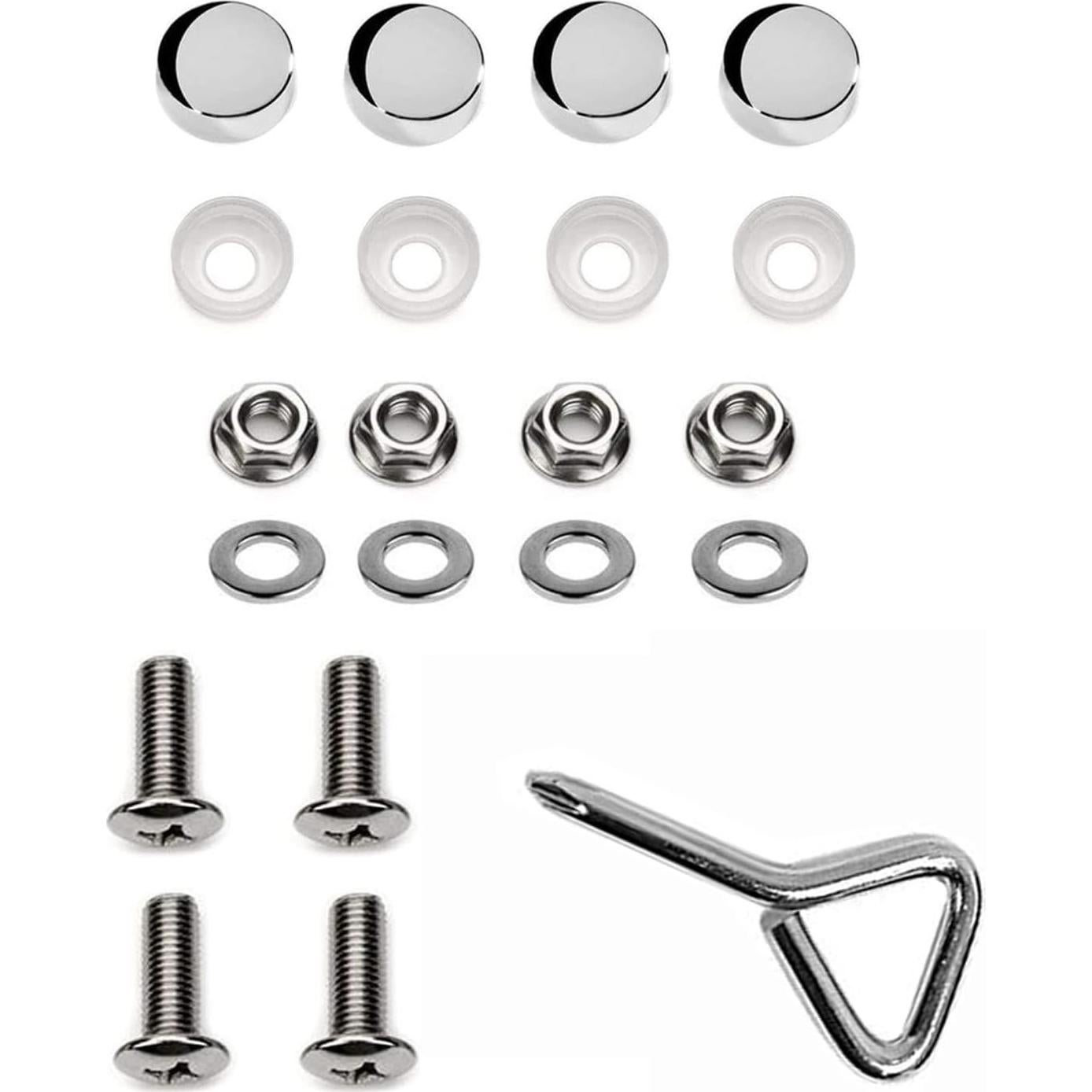 Marco de Placa de Licencia para Motocicleta LFPartS Acero Inoxidable