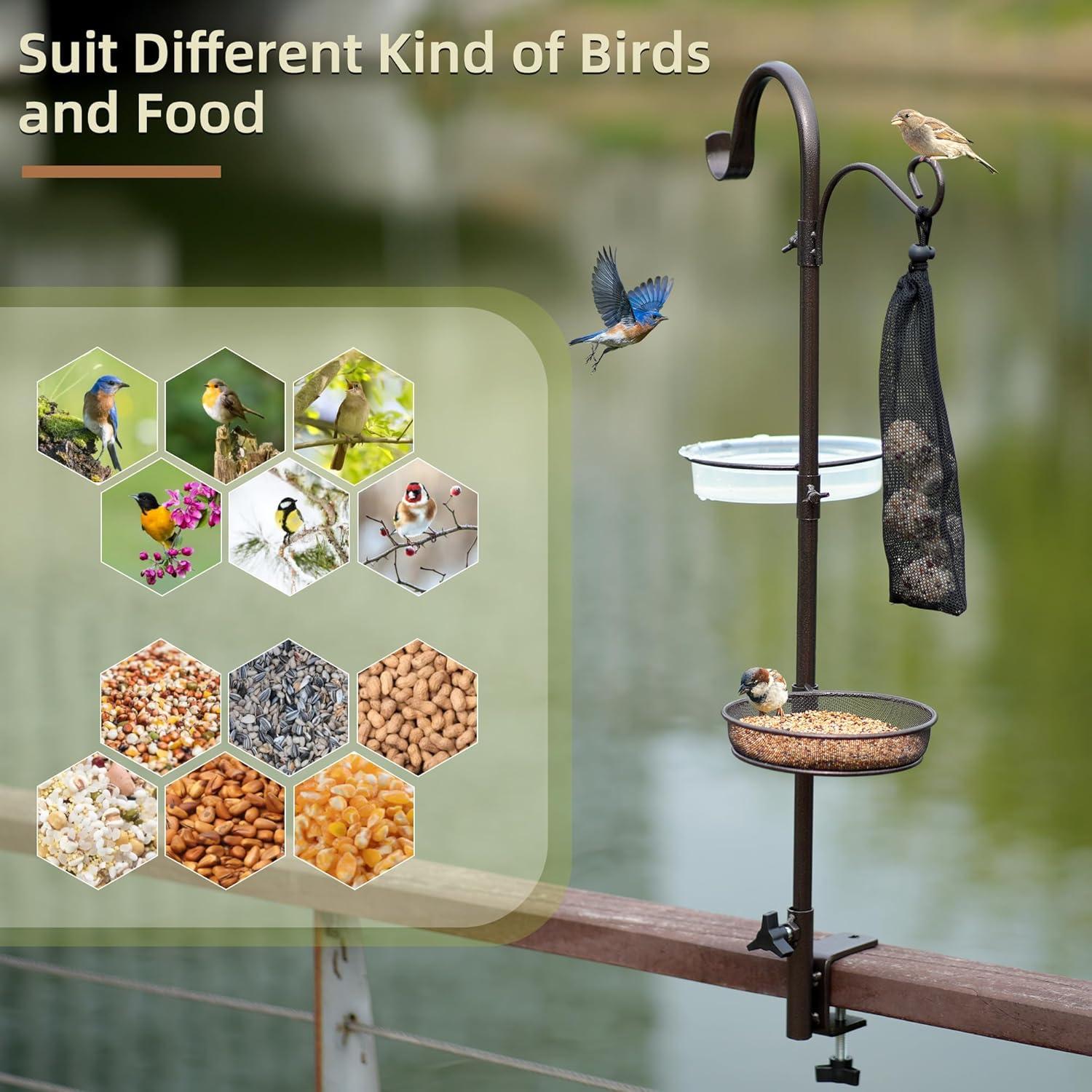 Comedero para Aves ERYTLLY con Ganchos y Bandeja 82 cm