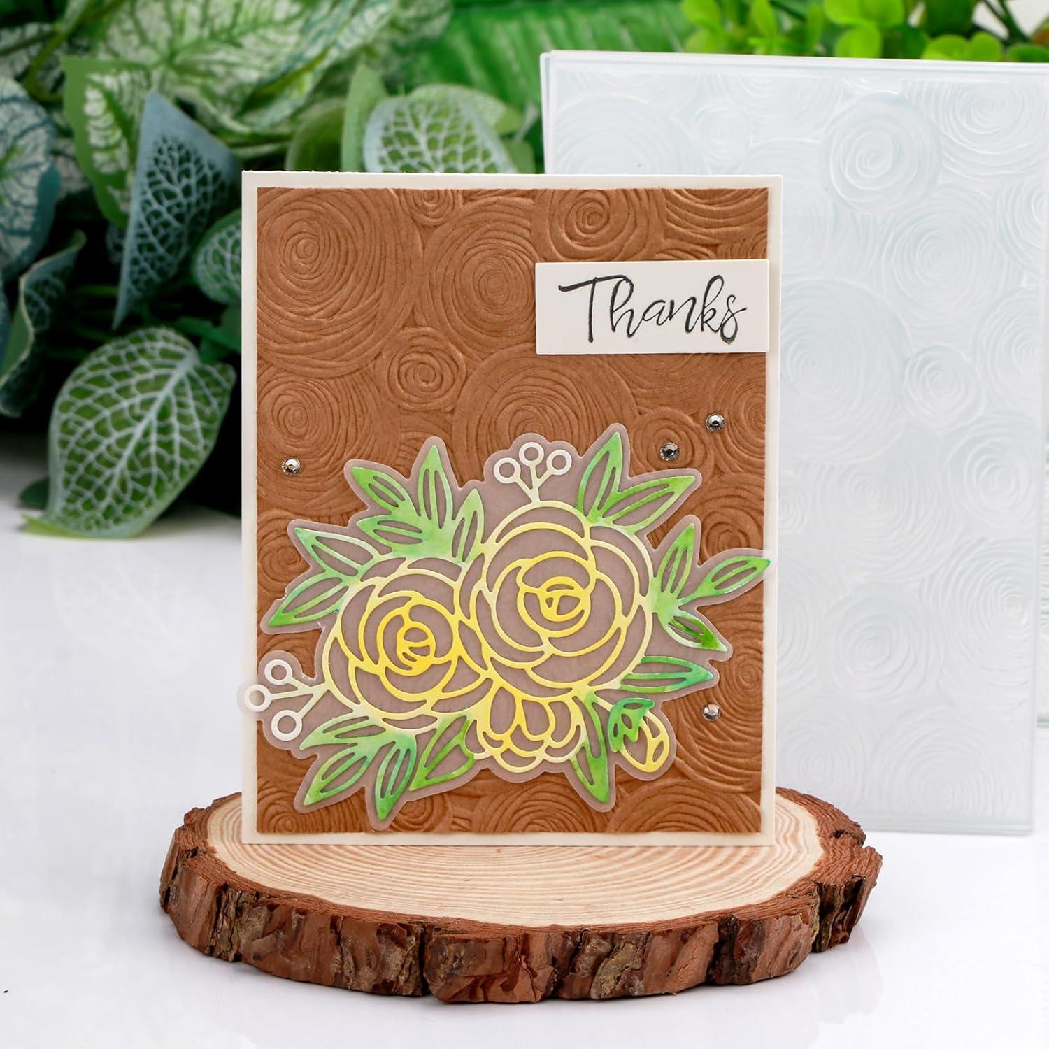 Carpeta de Relieve 3D BAOFALI para Scrapbooking 16x11.5cm