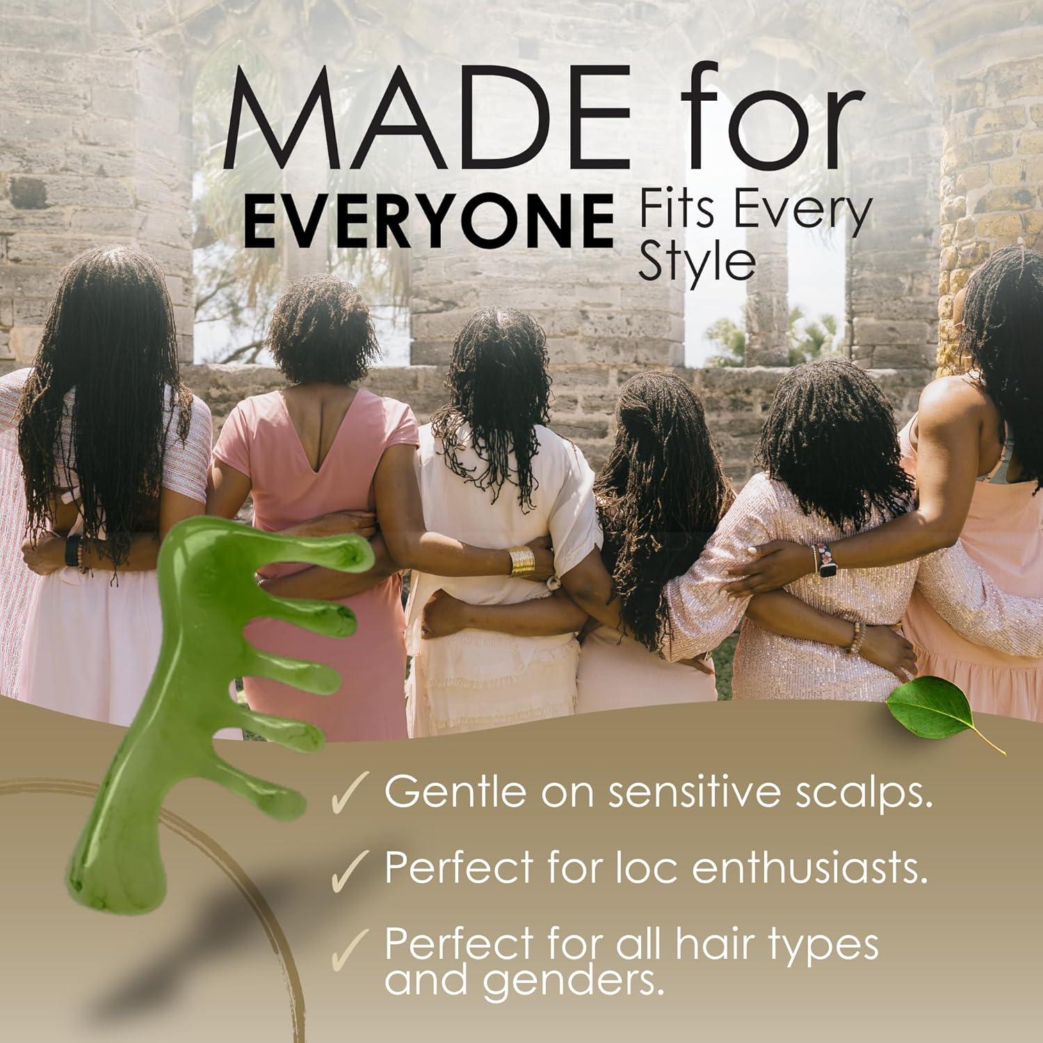 Peine Loc NVLX LABS - Masajeador Cuero Cabelludo 10.16 cm