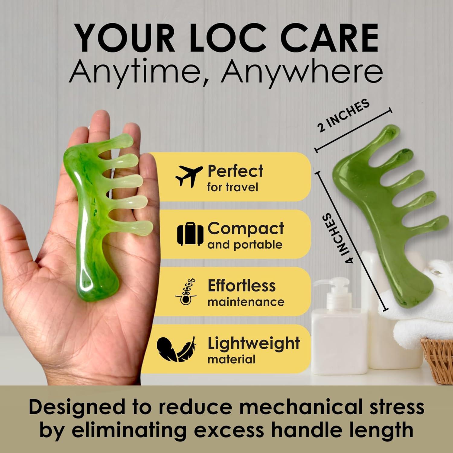 Peine Loc NVLX LABS - Masajeador Cuero Cabelludo 10.16 cm