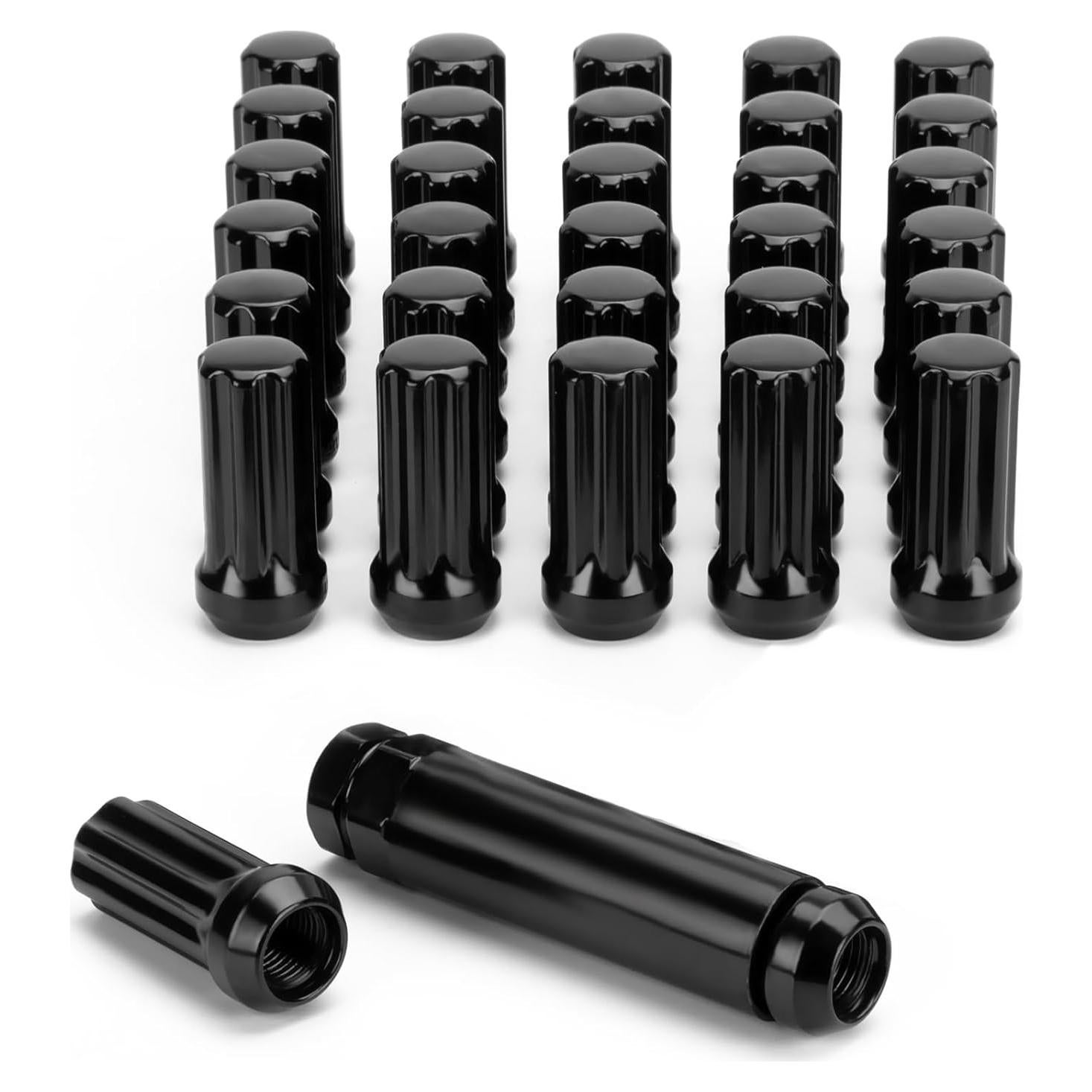 Tuercas de Rueda 9/16-18 SUCOSO 32PCS Negras con Llave