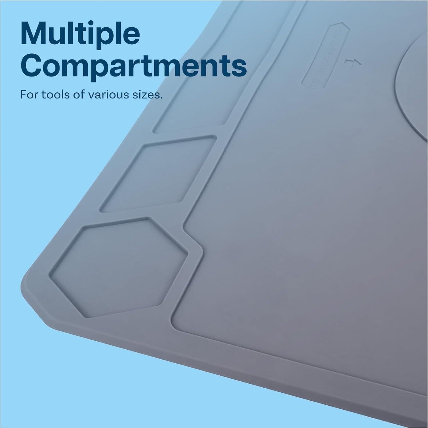 Alfombrilla de Soldadura de Silicona MMOBIEL 35x22 cm Gris