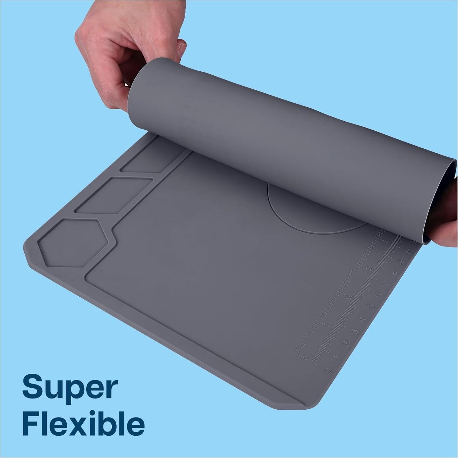 Alfombrilla de Soldadura de Silicona MMOBIEL 35x22 cm Gris