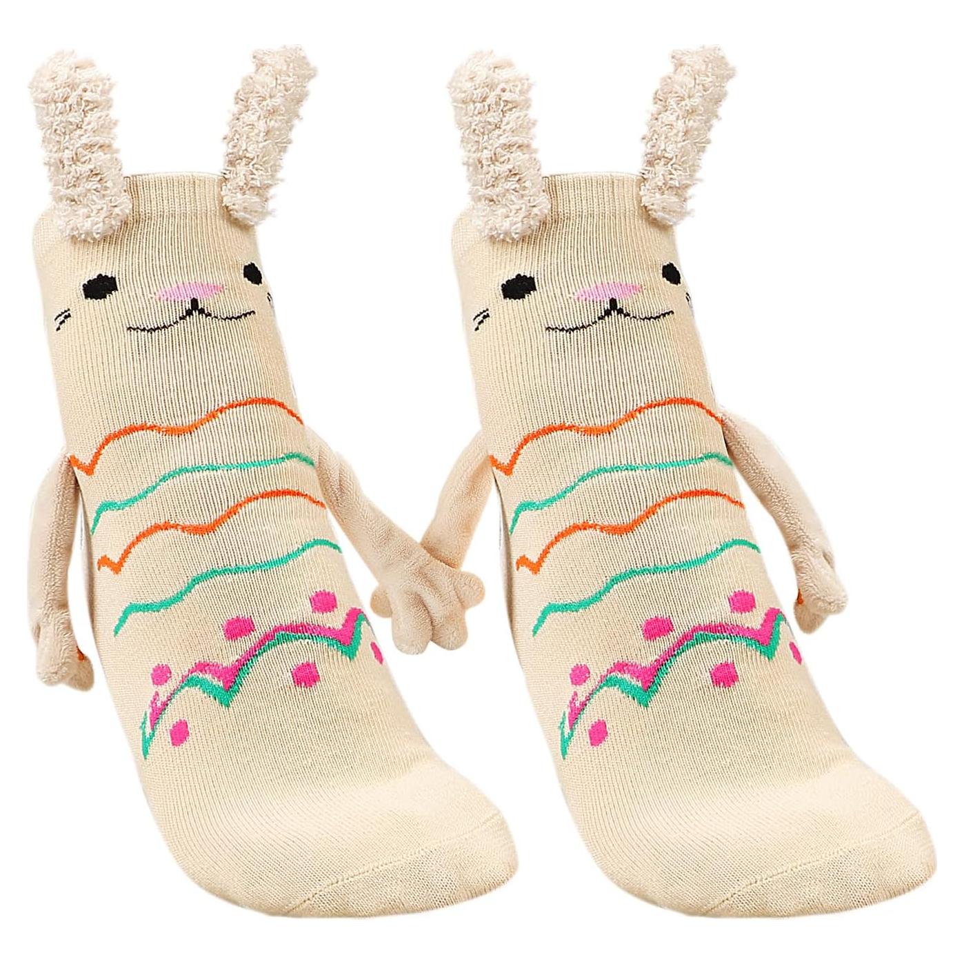 Calcetines Magnéticos Unisex Manos Unidas Conejo 19.5x10cm