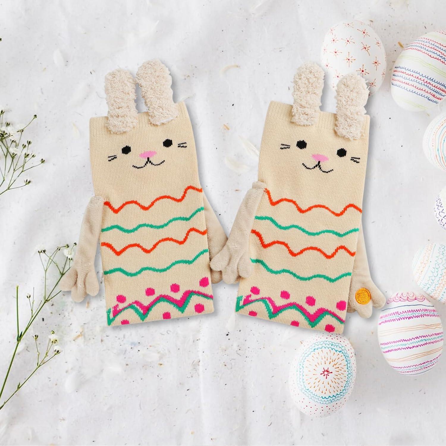 Calcetines Magnéticos Unisex Manos Unidas Conejo 19.5x10cm