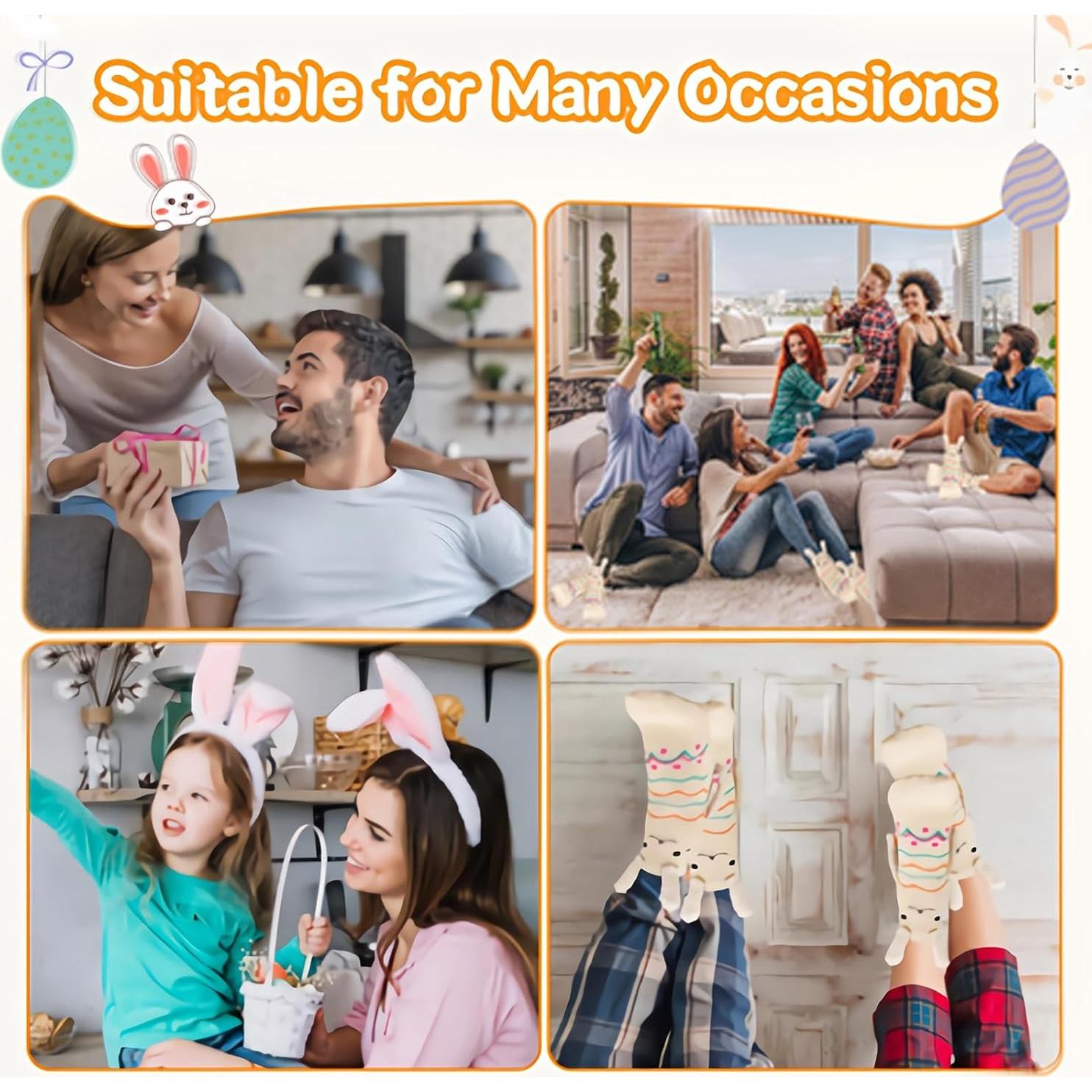 Calcetines Magnéticos Unisex Manos Unidas Conejo 19.5x10cm