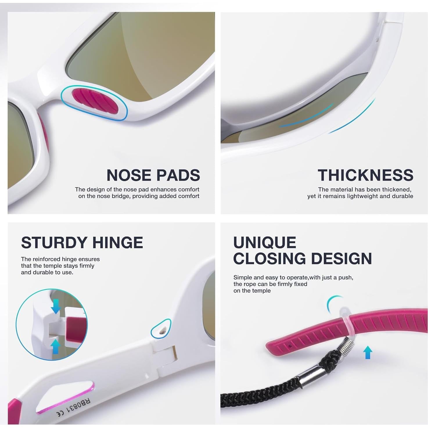 Gafas de sol deportivas RIVBOS RB831 polarizadas UV400