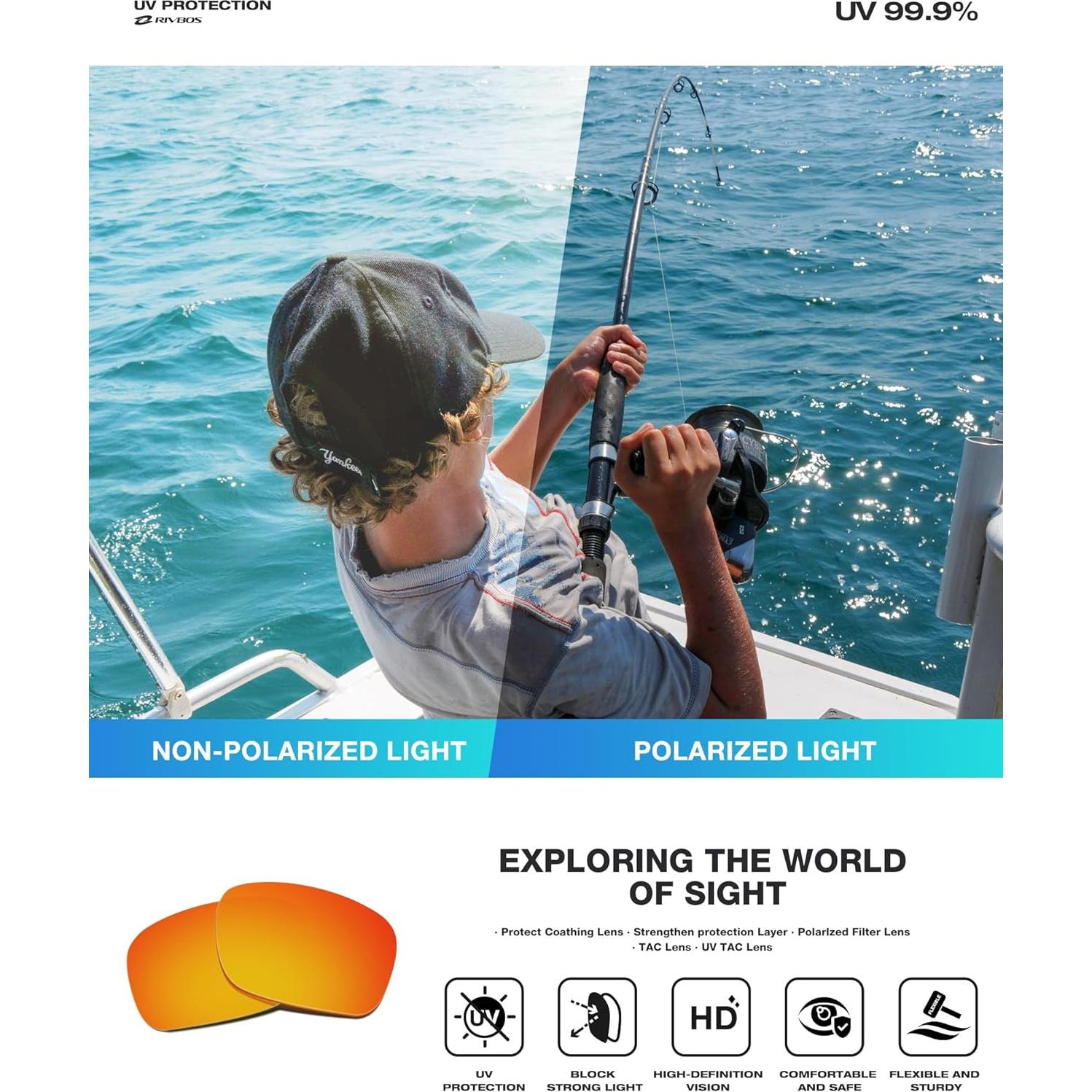 Gafas de Sol RIVBOS RB831 Polarizadas para Deportes