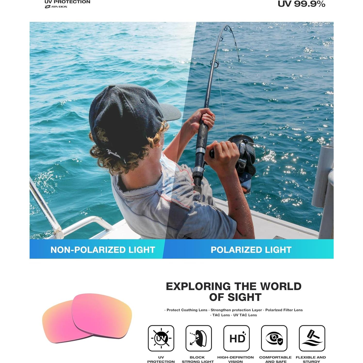 Gafas de sol deportivas RIVBOS RB831 polarizadas UV400