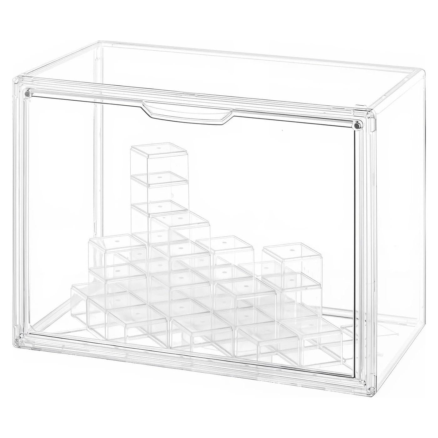 Caja de Exhibición Acrílica GUDEMAY con Puerta Magnética 35.6x22.1cm