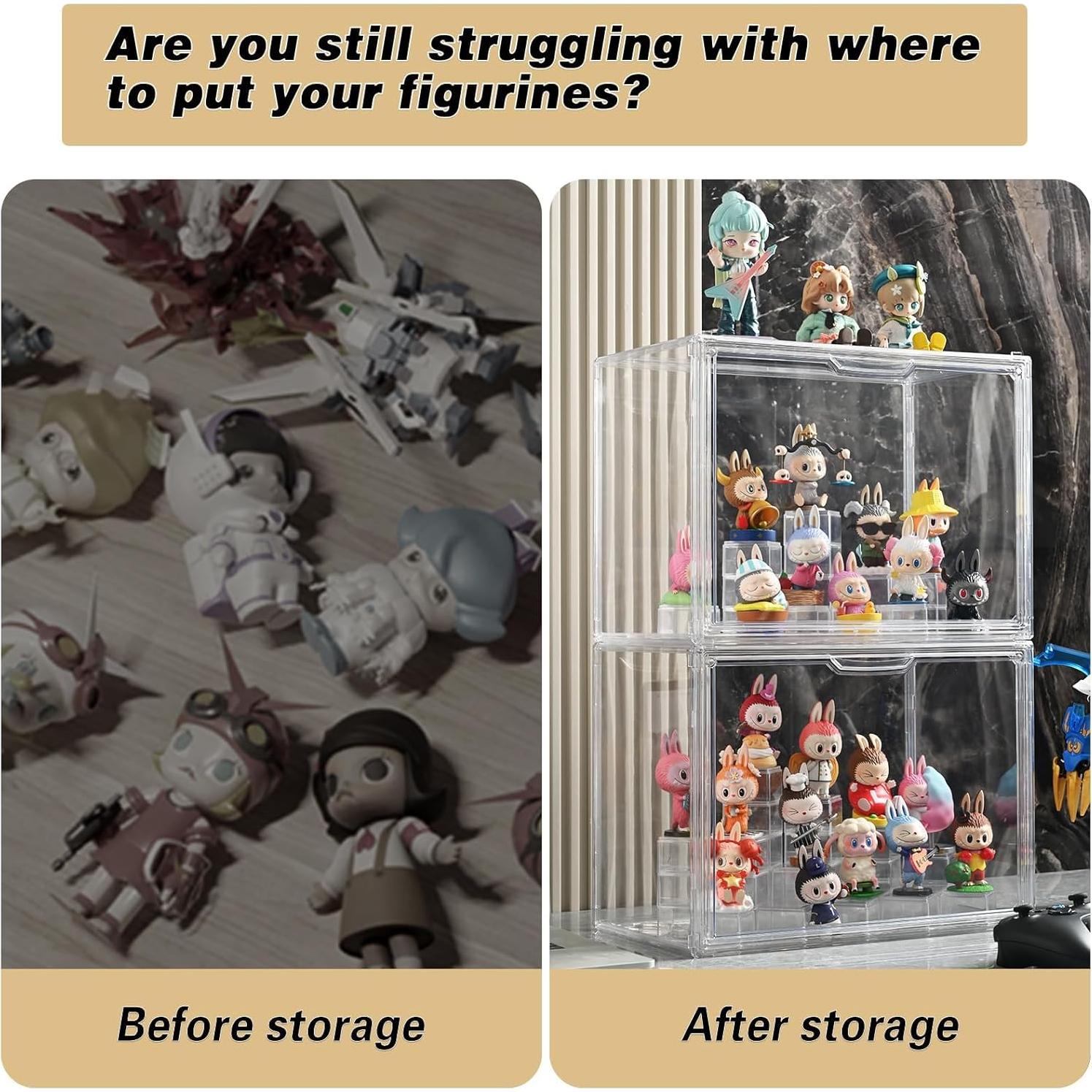 Caja de Exhibición Acrílica GUDEMAY con Puerta Magnética 35.6x22.1cm