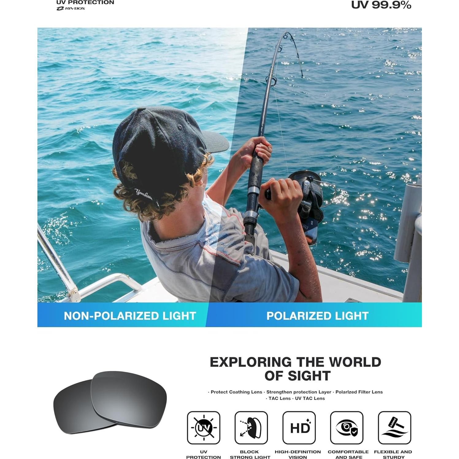 Gafas de Sol Deportivas RIVBOS RB831 Polarizadas UV400