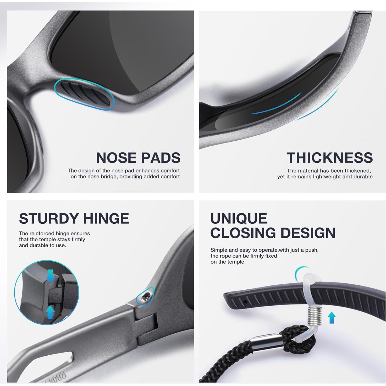 Gafas de Sol Deportivas RIVBOS RB831 Polarizadas UV400