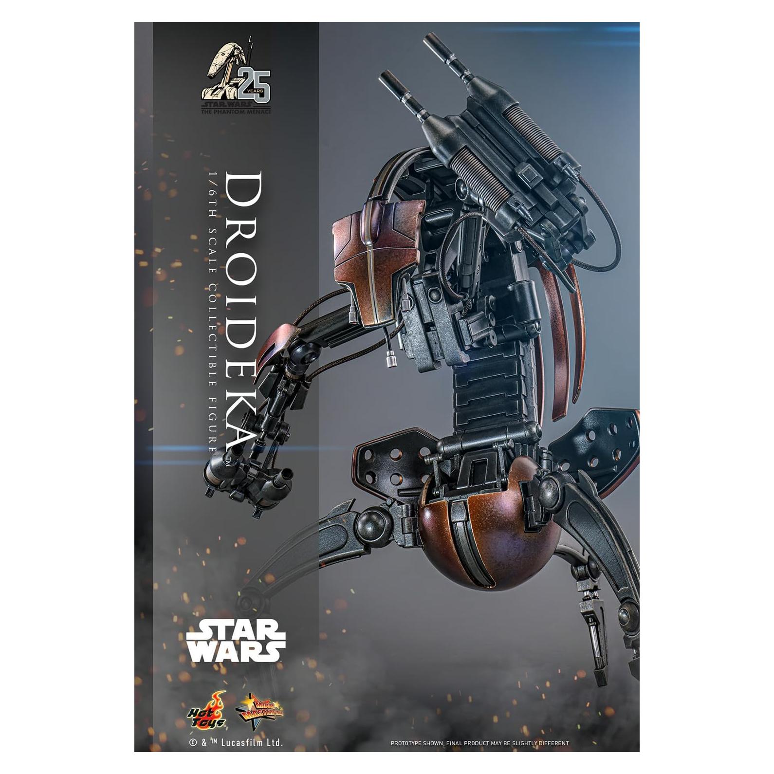 Figura Coleccionable Droideka Hot Toys 1/6 Star Wars 25 Aniversario