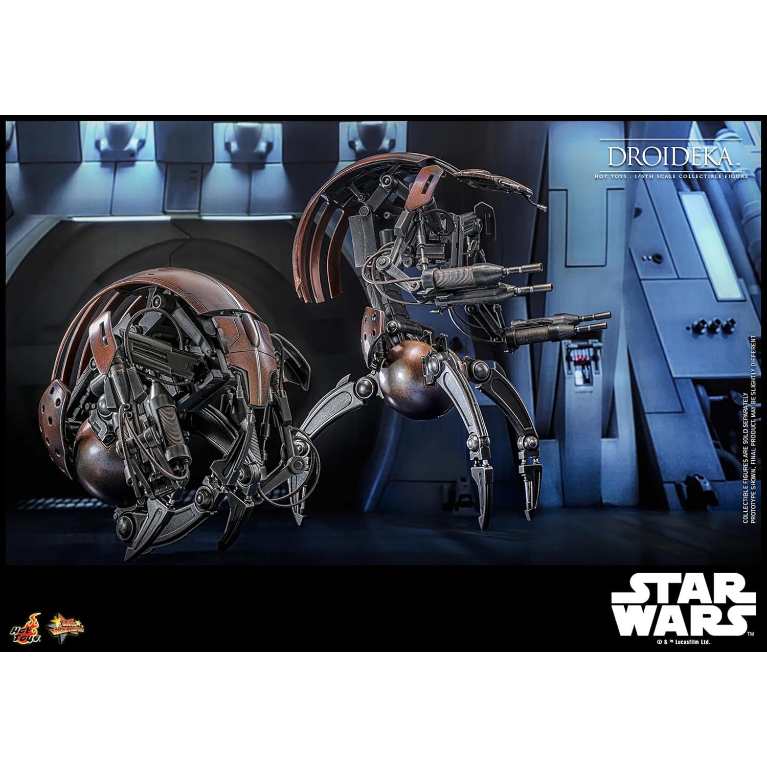 Figura Coleccionable Droideka Hot Toys 1/6 Star Wars 25 Aniversario