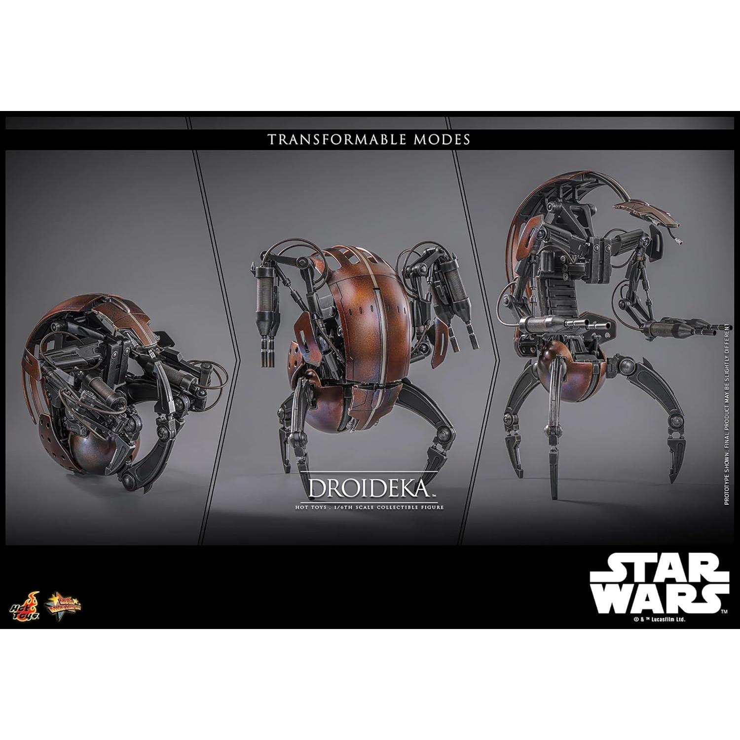 Figura Coleccionable Droideka Hot Toys 1/6 Star Wars 25 Aniversario