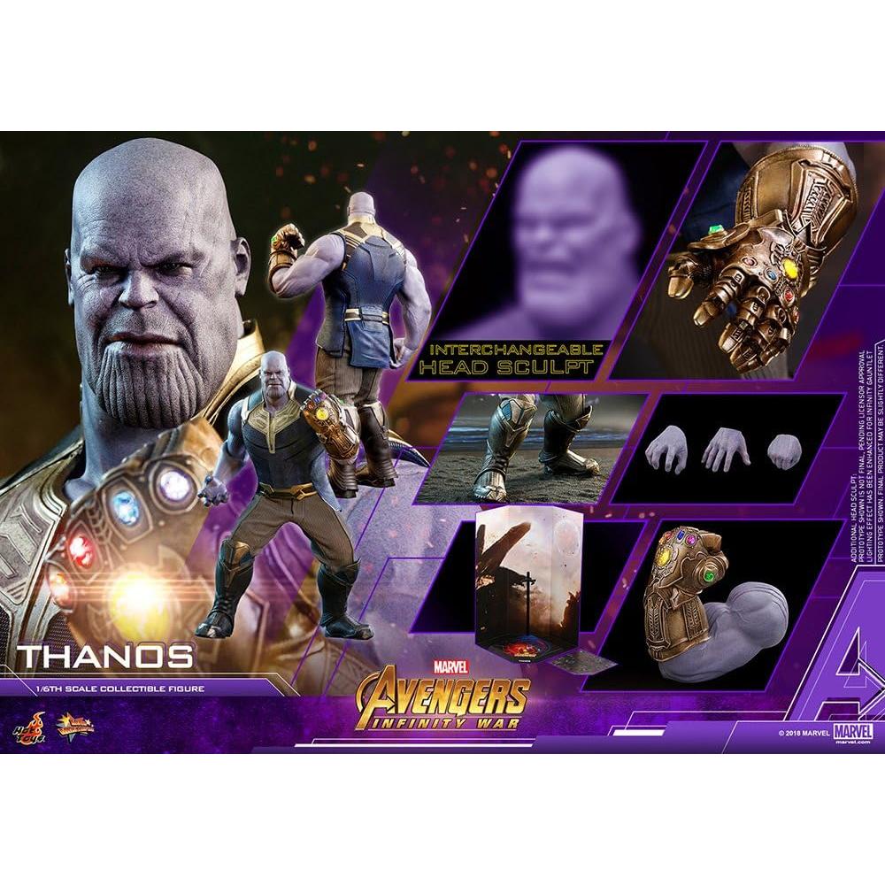 Figura de Acción Thanos Hot Toys 41cm Vengadores Guerra del Infinito