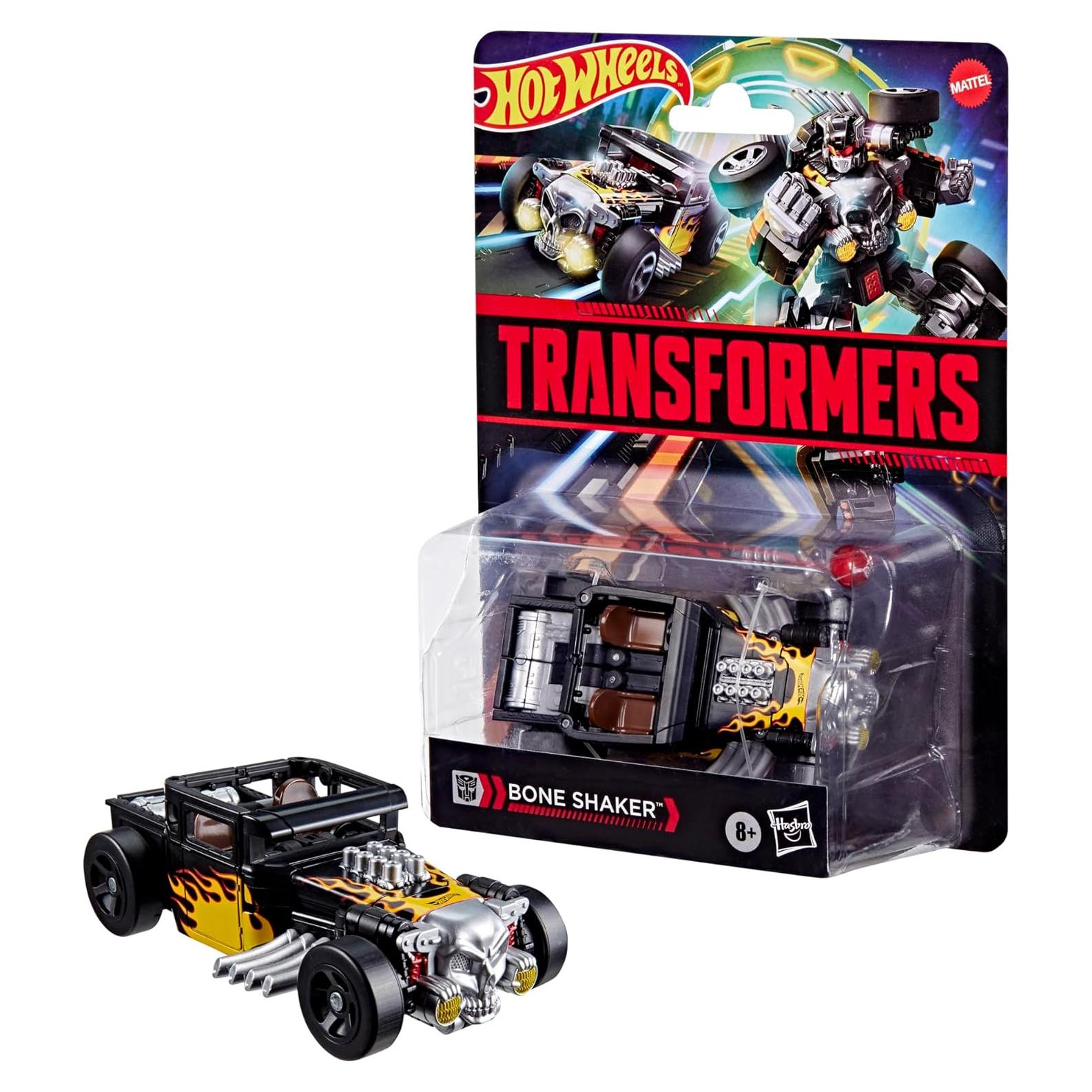 Figura de Acción Transformers x Hot Wheels Bone Shaker 12.5 cm