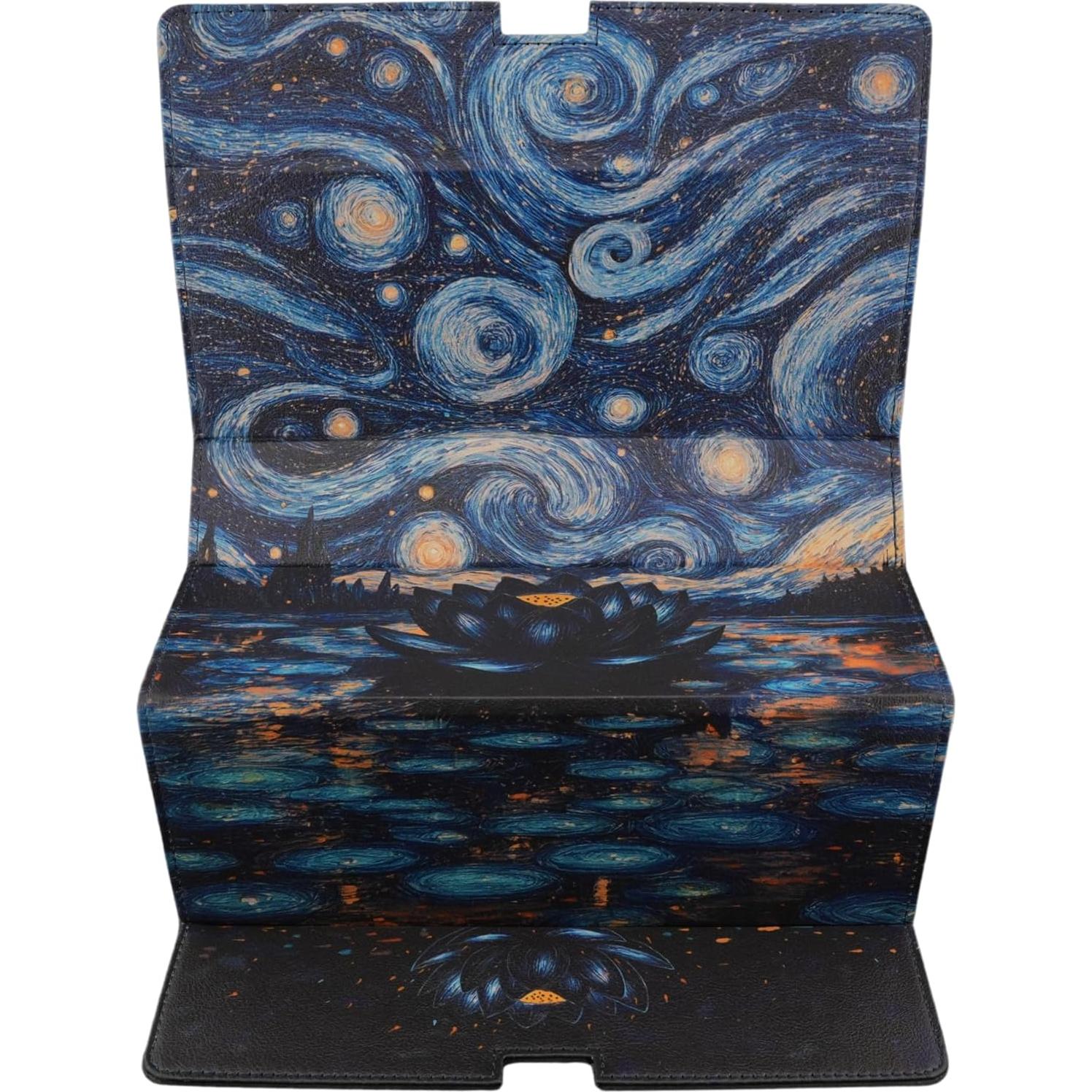 Caja Doble Mazo Ai Armor para Commander - Cuero Negro, 200 Cartas