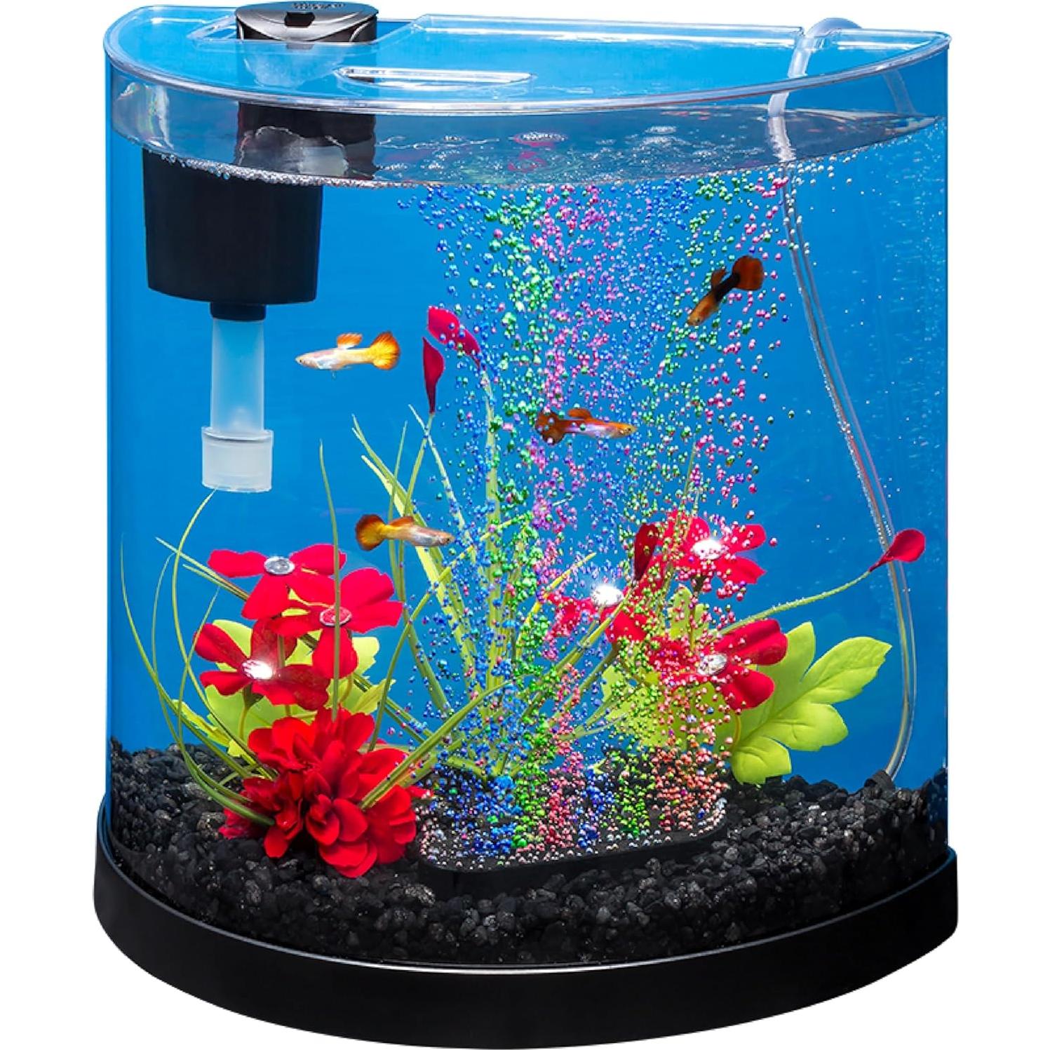 Acuario Tetra 11.4L con Filtro y Luz LED ColorFusion