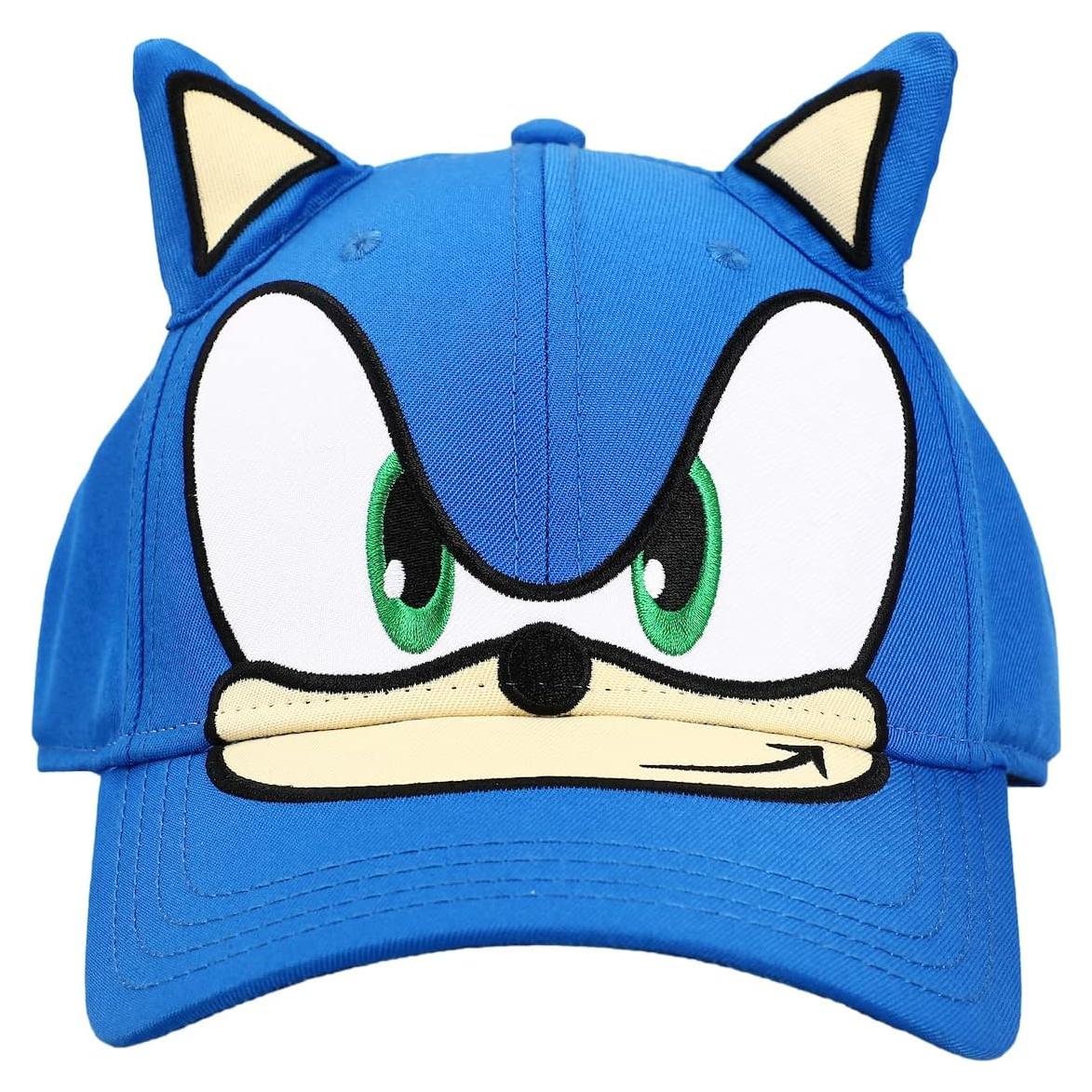 Gorra Snapback Sonic The Hedgehog Azul con Orejas de Felpa