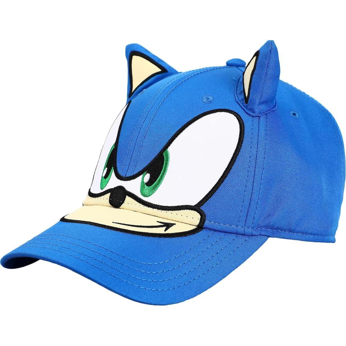 Gorra Snapback Sonic The Hedgehog Azul con Orejas de Felpa