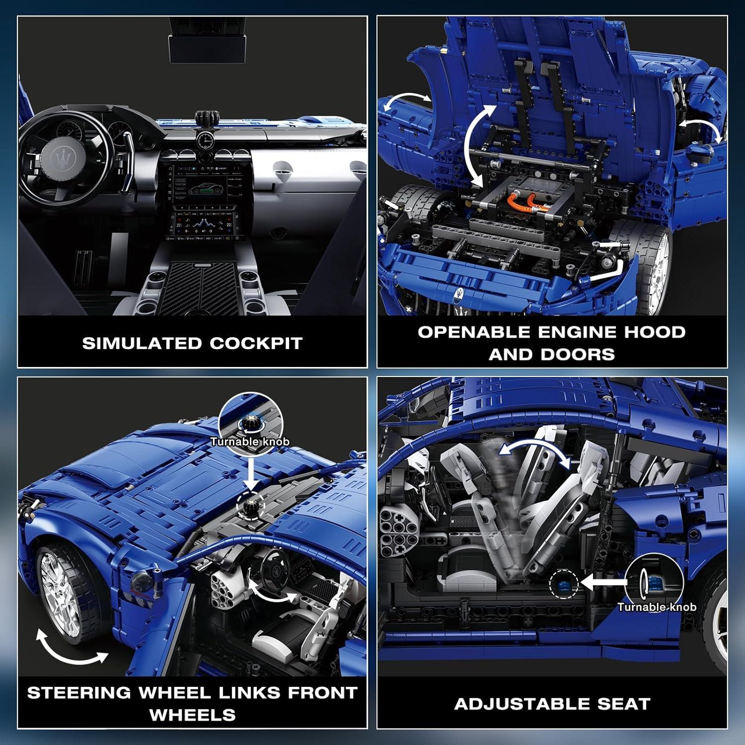 Juego de Bloques de Construcción Coche Deportivo Reobrix 11010 5480 Piezas