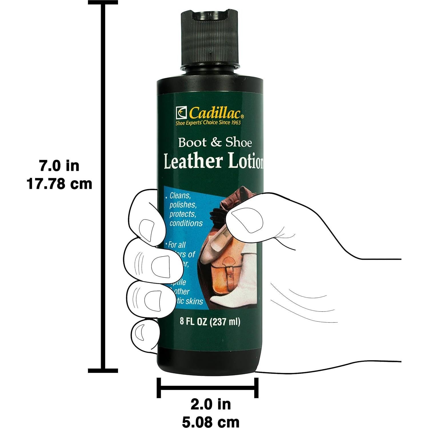 Loción de Cuero Cadillac 255g - Limpia, Acondiciona y Protege