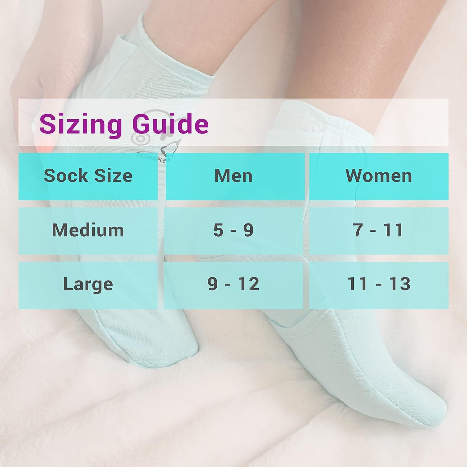 Calcetines de Terapia Fría Zomaple Aqua Grande 11-13 Alivio Dolor