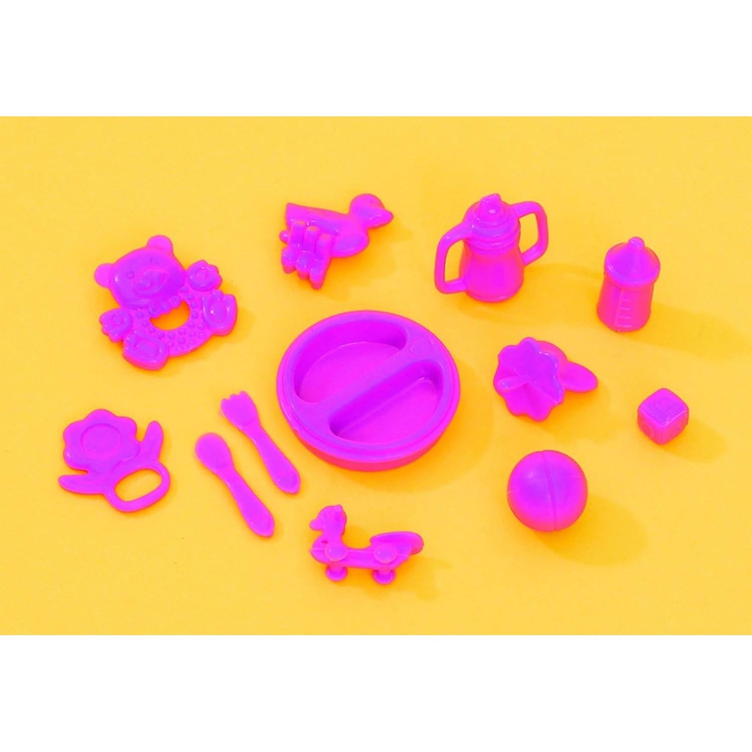 Muñeca Evi Love Doll Walk 12cm con Bebé y Cochecito