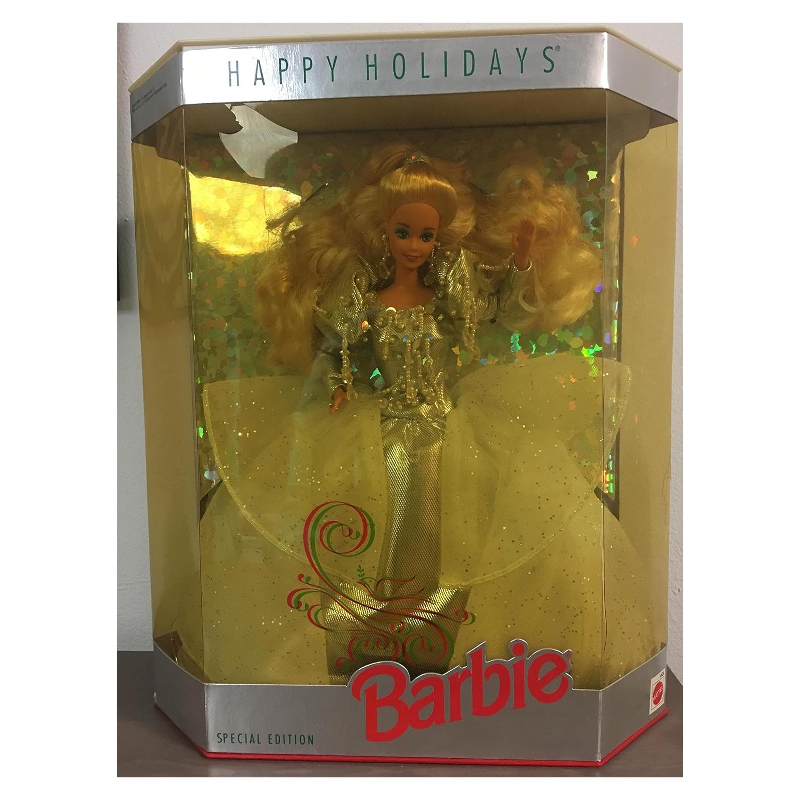 Muñeca Barbie de Navidad 1992 Mattel 36.3x25.1x10.4 cm