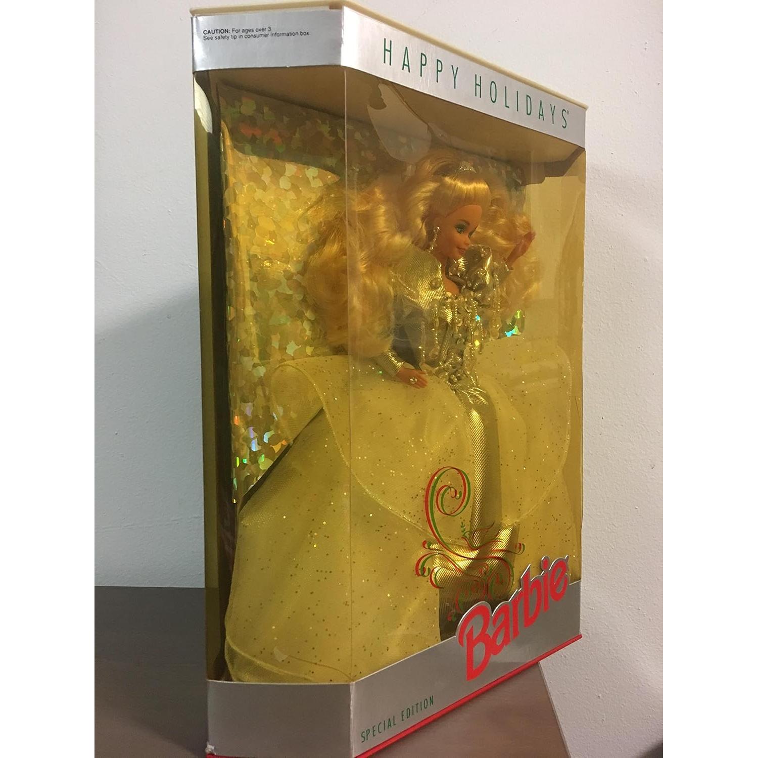 Muñeca Barbie de Navidad 1992 Mattel 36.3x25.1x10.4 cm