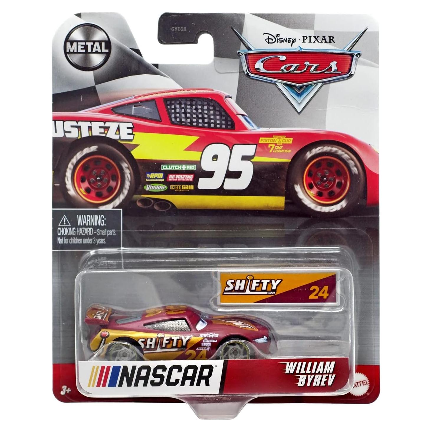 Auto a Escala Disney Cars William Byrev 1:55 Mattel