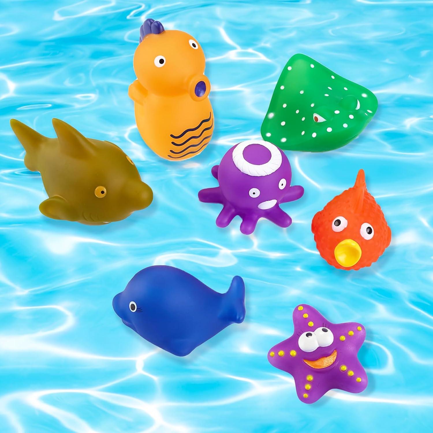 Juguetes de Baño Staroud 9 Piezas Animales Marinos Cambian Color