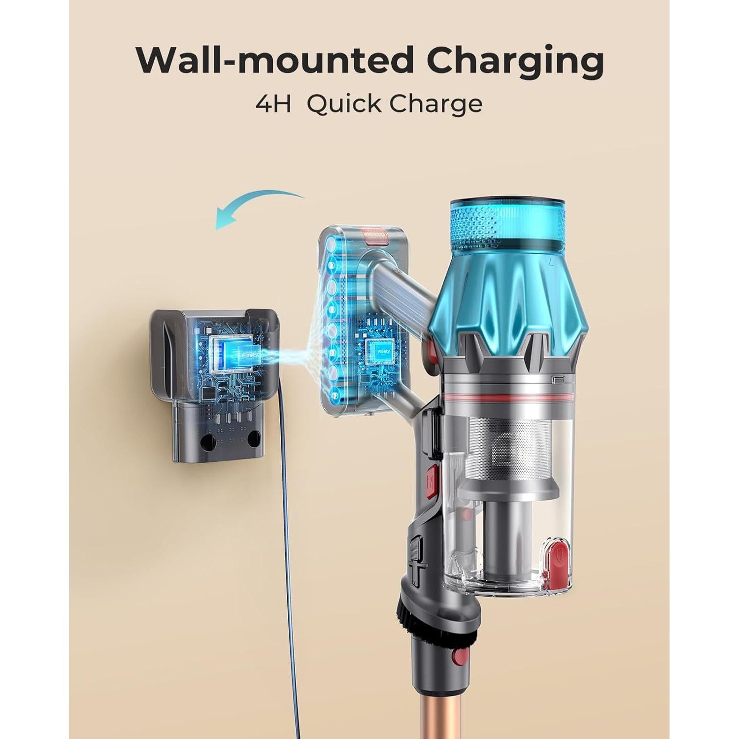 Aspiradora Inalámbrica Fieety V7 550W 60min 6 en 1