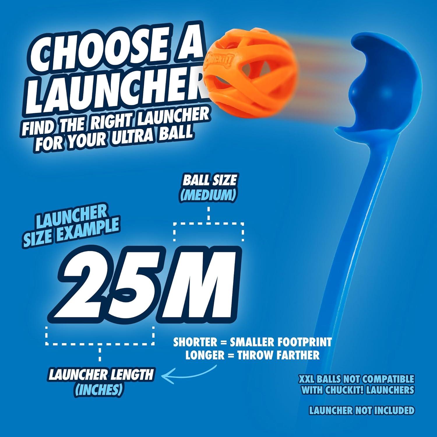 Pelota de Fetch Aérea Chuckit! Mediana 6.35 cm para Perros