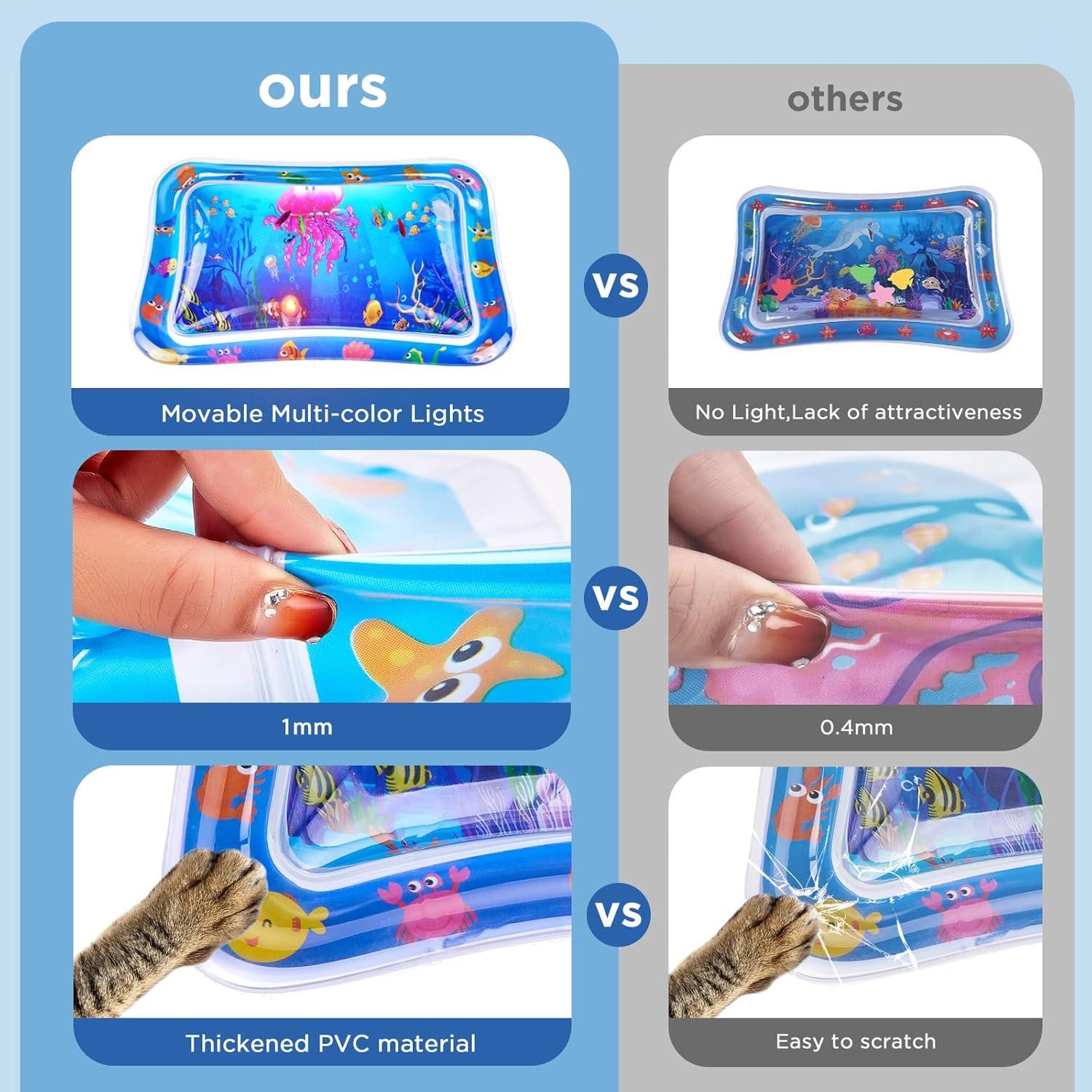 Tapete de Agua para Gatos Dongguan C01 Iluminado Antirayaduras