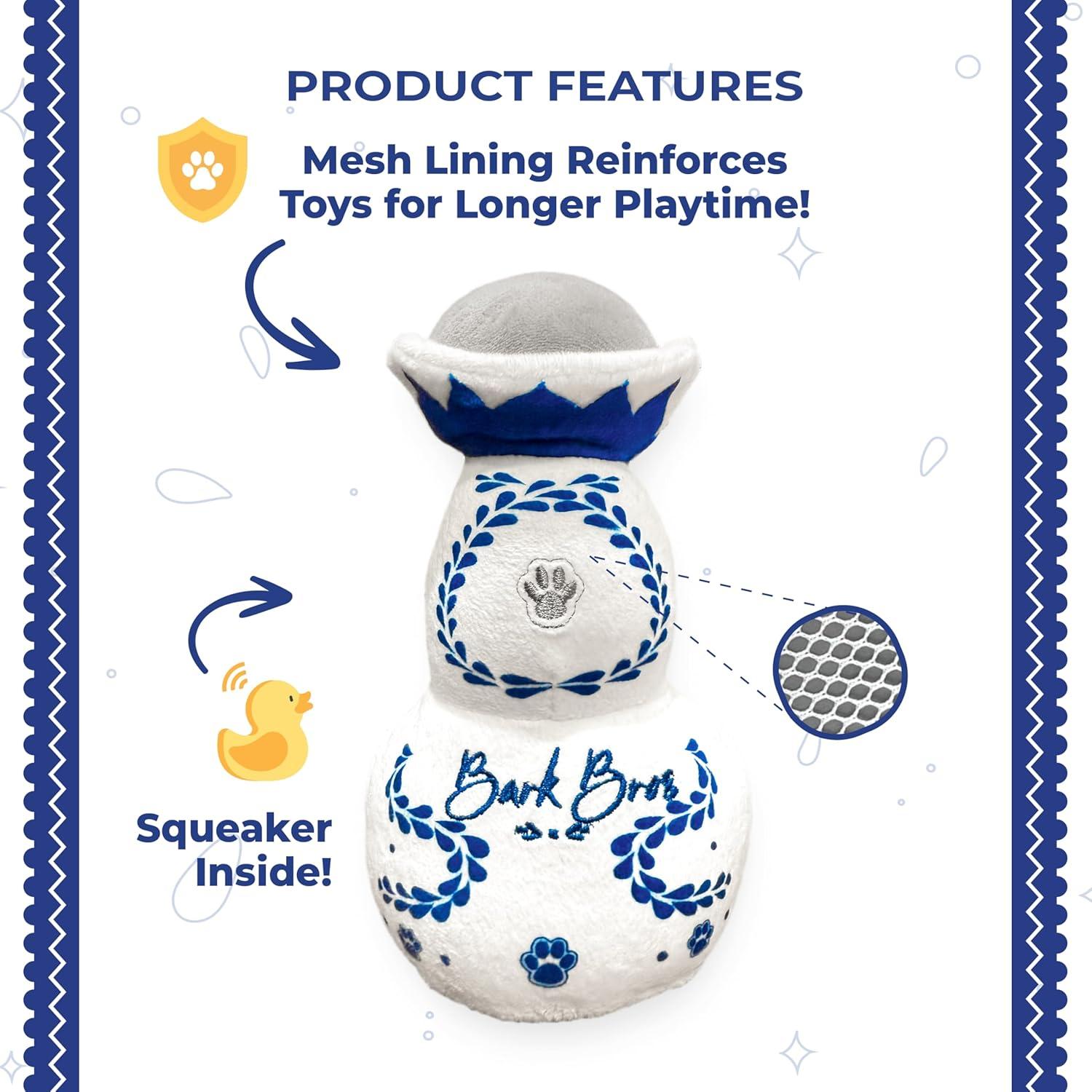 Juguete de Perro Squeaky Bark Bros Casa A-Drool 15cm